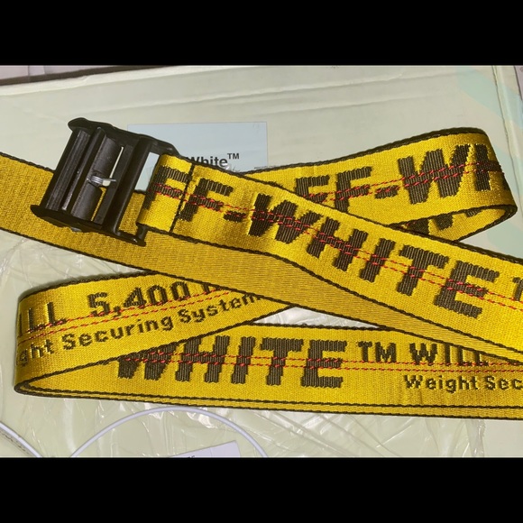 COPY - OFF-WHITE industrial belt Yellow/Black